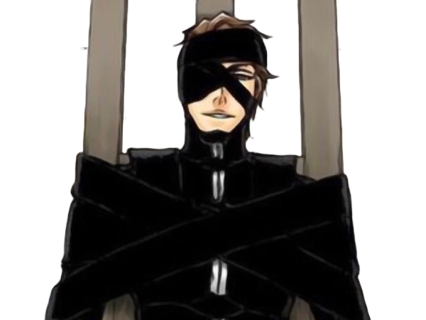 sosuke aizen bleach tybw anime manga shinigami capitaine 5eme-division scelle antagoniste bandeau-oeil cheveux-bruns yeux-marrons just-as-planned