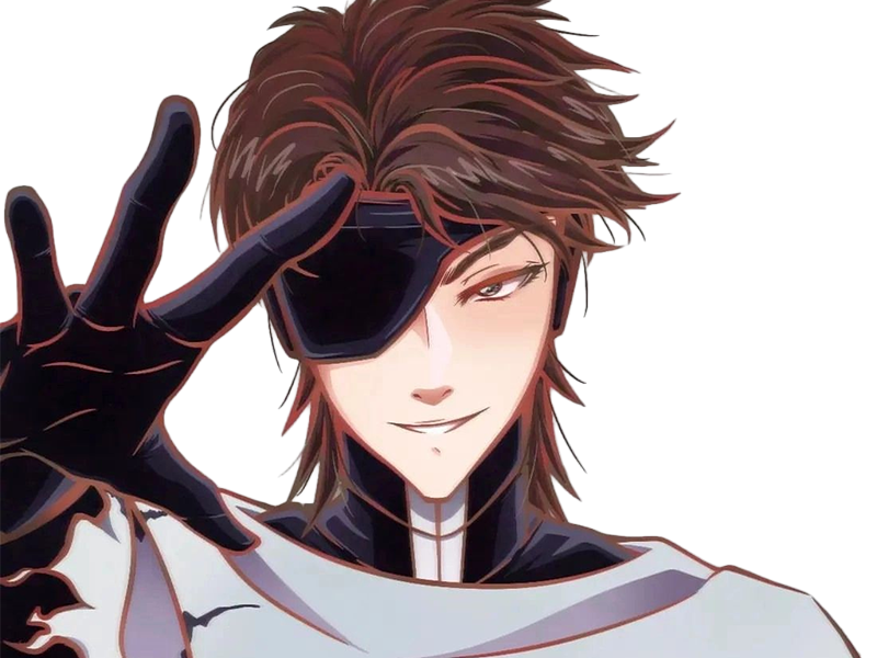 sosuke aizen bleach tybw anime manga shinigami capitaine 5eme-division scelle antagoniste bandeau-oeil cheveux-bruns yeux-marrons just-as-planned