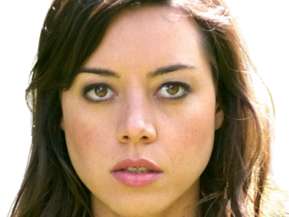 aubrey plaza actrice americaine femme brune trentaine trentenaire peau mat