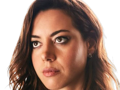aubrey plaza actrice americaine femme brune trentaine trentenaire peau mat