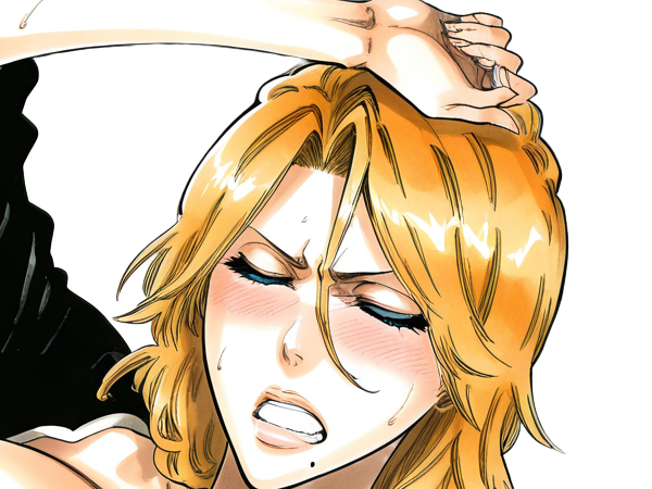 rangiku matsumoto bleach manga shinigami lieutenant 10eme-division waifu femme gotei-13 cheveux-blonds-venitiens yeux-bleus blonde rousse pulpeuse