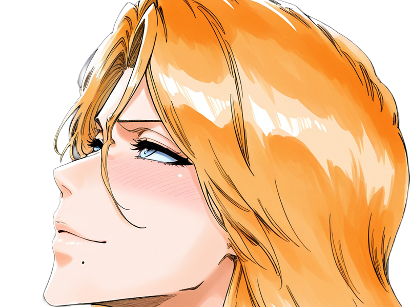 rangiku matsumoto bleach manga shinigami lieutenant 10eme-division waifu femme gotei-13 cheveux-blonds-venitiens yeux-bleus blonde rousse pulpeuse