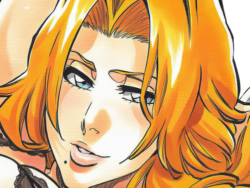 rangiku matsumoto bleach manga shinigami lieutenant 10eme-division waifu femme gotei-13 cheveux-blonds-venitiens yeux-bleus blonde rousse pulpeuse