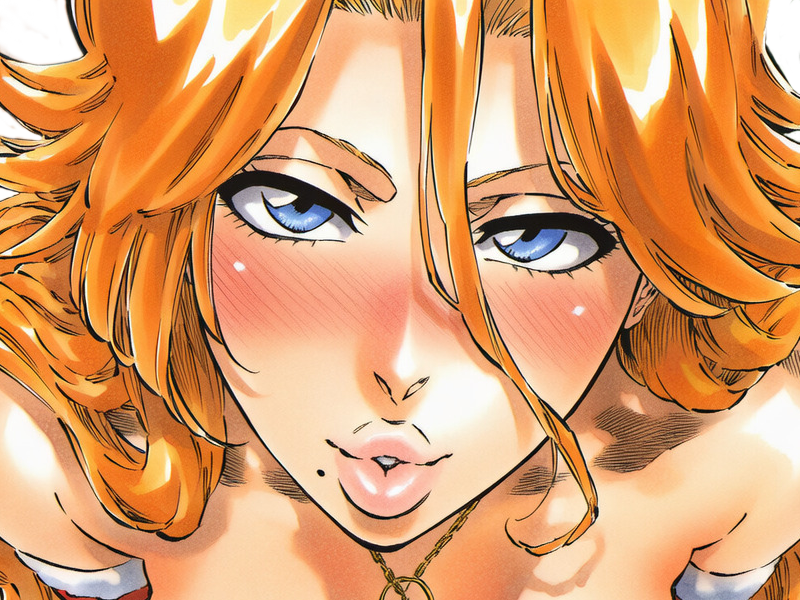 rangiku matsumoto bleach manga shinigami lieutenant 10eme-division waifu femme gotei-13 cheveux-blonds-venitiens yeux-bleus blonde rousse pulpeuse