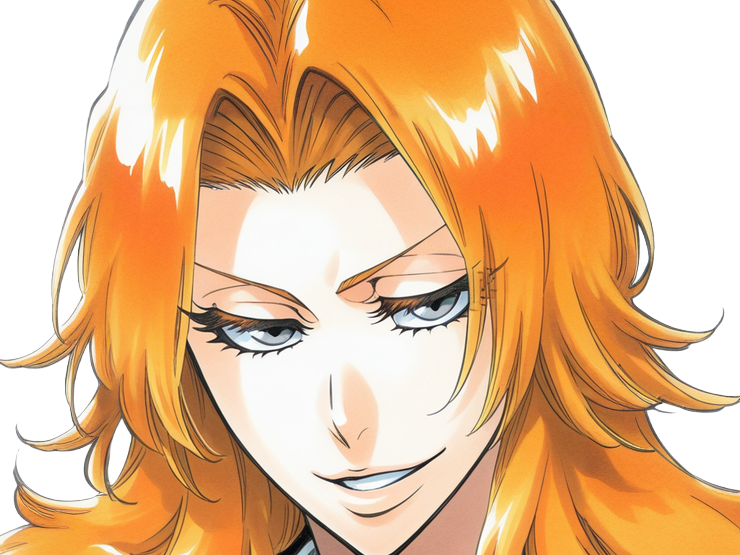 Sticker rangiku matsumoto bleach manga shinigami lieutenant 10eme division waifu femme gotei 13 cheveux blonds venitiens yeux bleus blonde rousse pulpeuse par Dark-63
