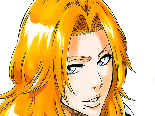 Sticker rangiku matsumoto bleach manga shinigami lieutenant 10eme division waifu femme gotei 13 cheveux blonds venitiens yeux bleus blonde rousse pulpeuse par Dark-63