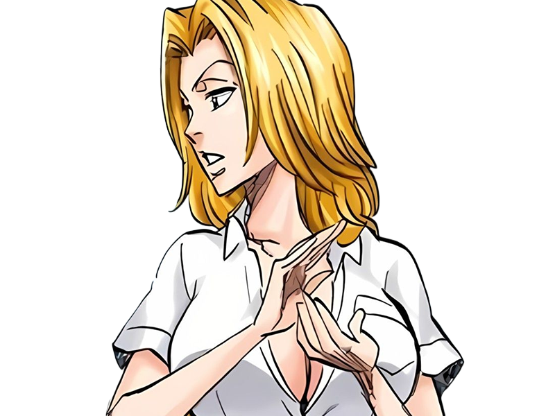 rangiku matsumoto bleach manga shinigami lieutenant 10eme-division waifu femme gotei-13 cheveux-blonds-venitiens yeux-bleus blonde rousse pulpeuse