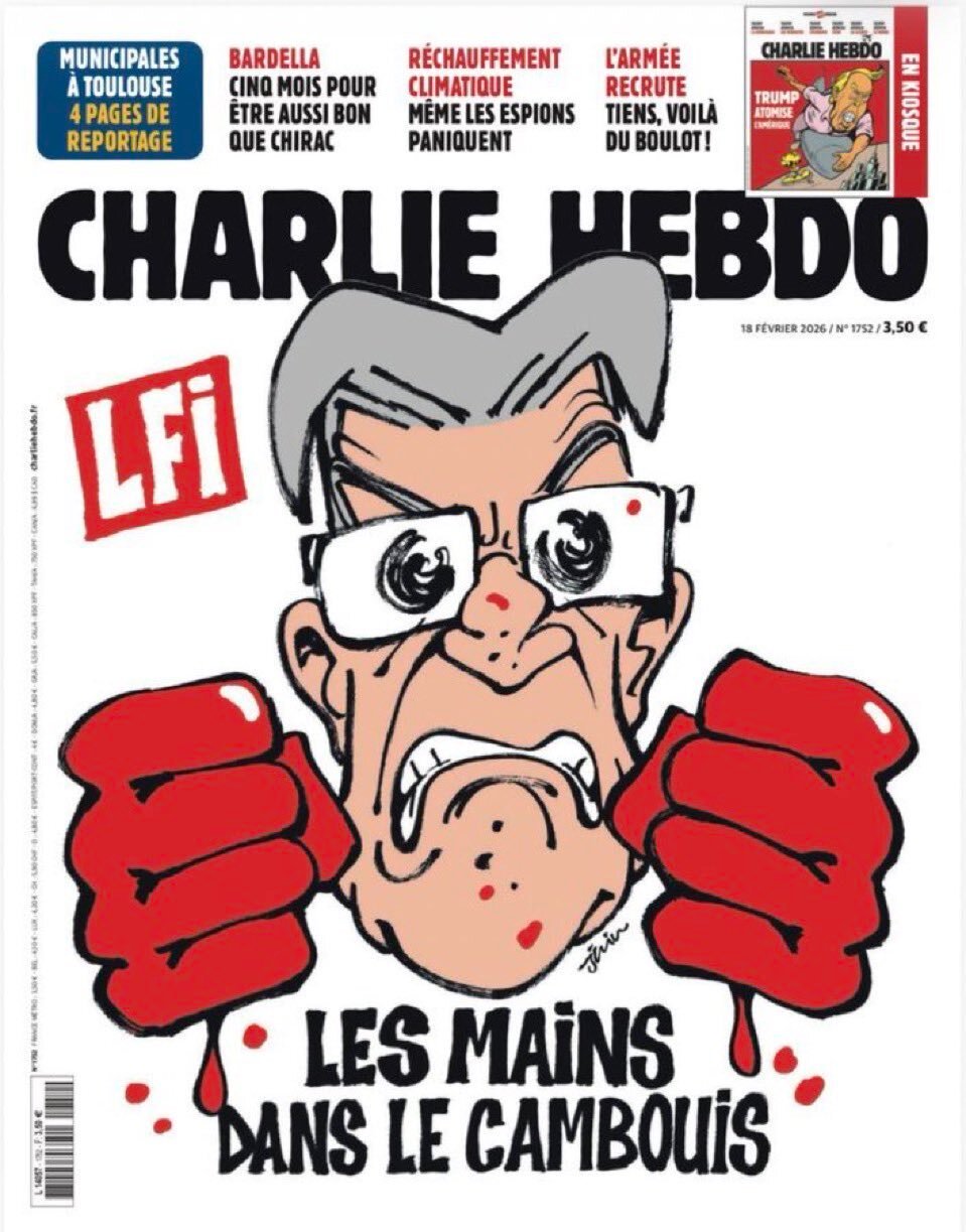 melenchon quentin lyon charlie hebdo meurtre lfi couverture sang main cambouis