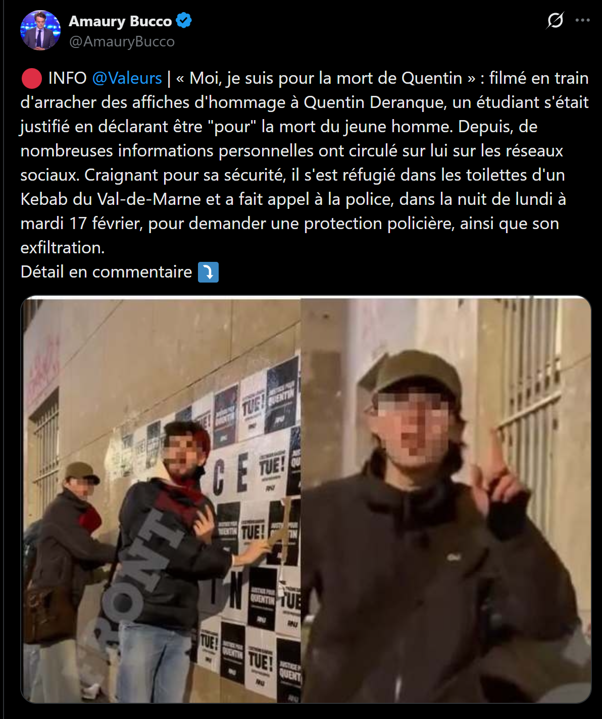 lfi gauche gaucho jeune garde antifa raphael arnault quentin cuck kebab toilette police