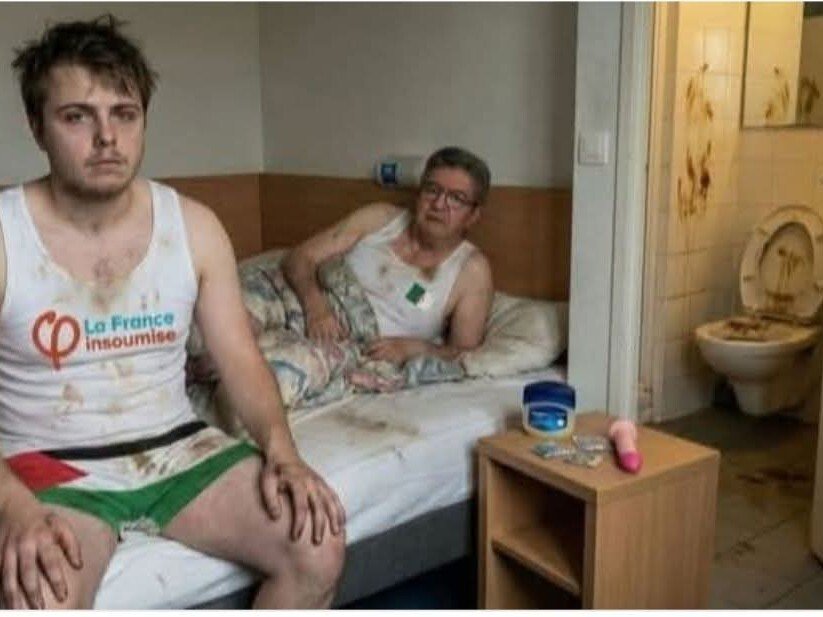 lfi melenchon boyard louis gay merde chiotte insoumis quentin france couple