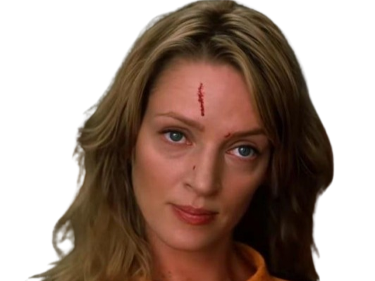 beatrix kiddo kill bill uma thurman blonde yeux bleus bloop