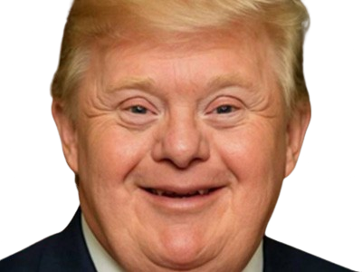 donald trump dounald president usa attarde retard triso trisomique debile