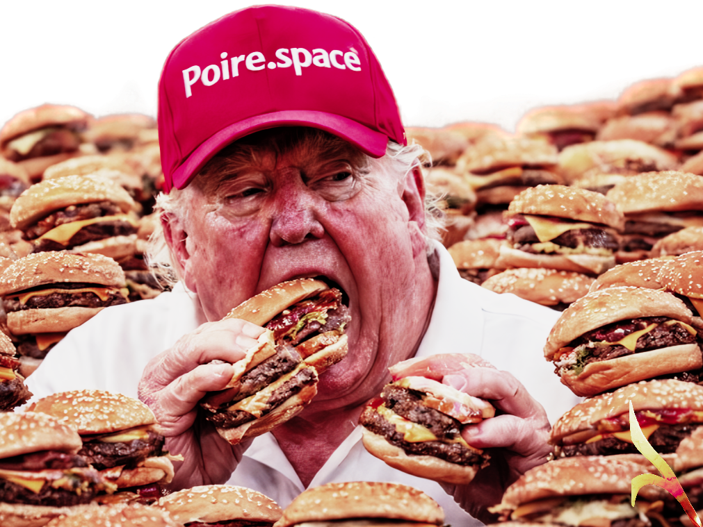 donald trump usa maga poire save canada gros burger magalax magalie obese orange president macron