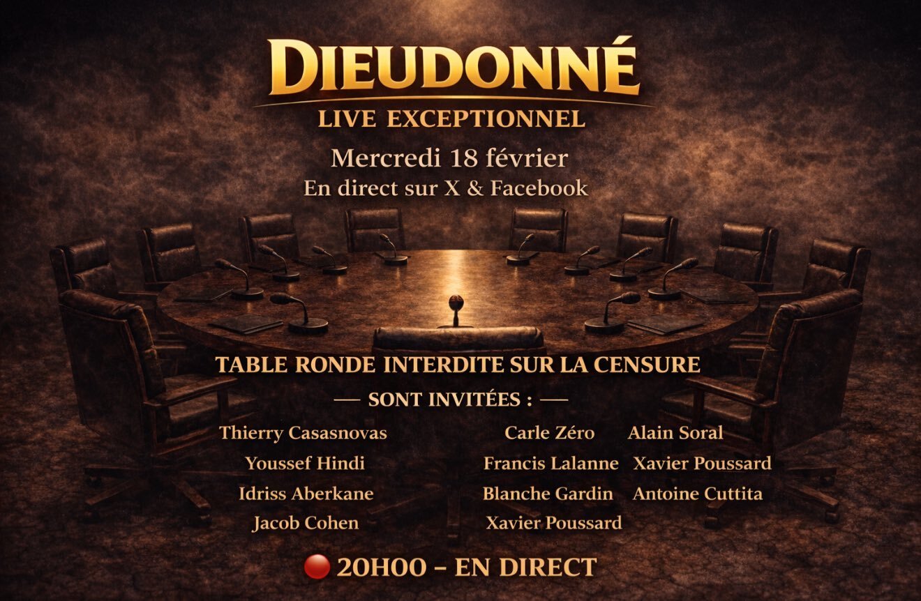 dieudo dieudonne annonce live debat soral direct x