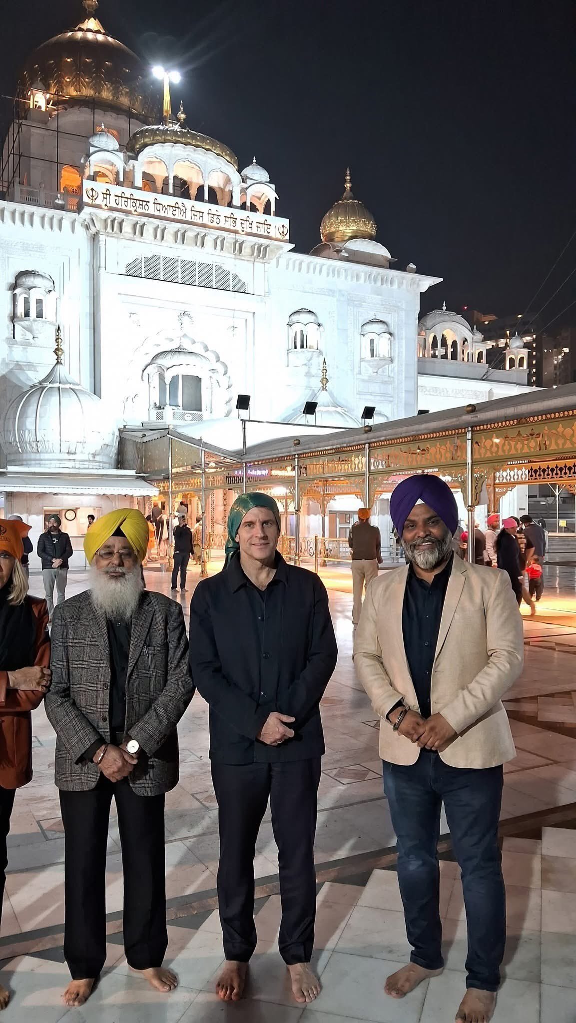 inde emmanuel macron brigitte indouisme visite diplomatie turban