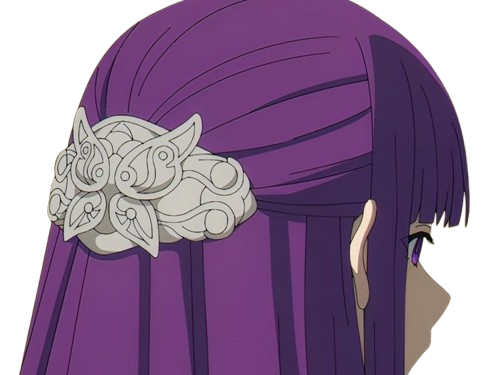 fern frieren cheveux yeux violet indigo lieden bloop