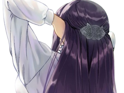 fern frieren cheveux yeux violet indigo lieden bloop