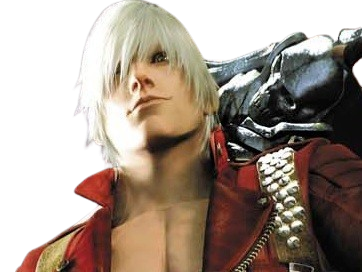 dante devil may cry 3 dmc dmc3 jeune fier sparda narquois sourire emo regard knifos
