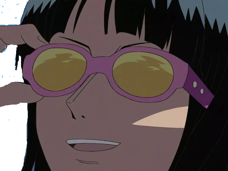 nico robin one piece ninon cheveux noirs bloop lunettes