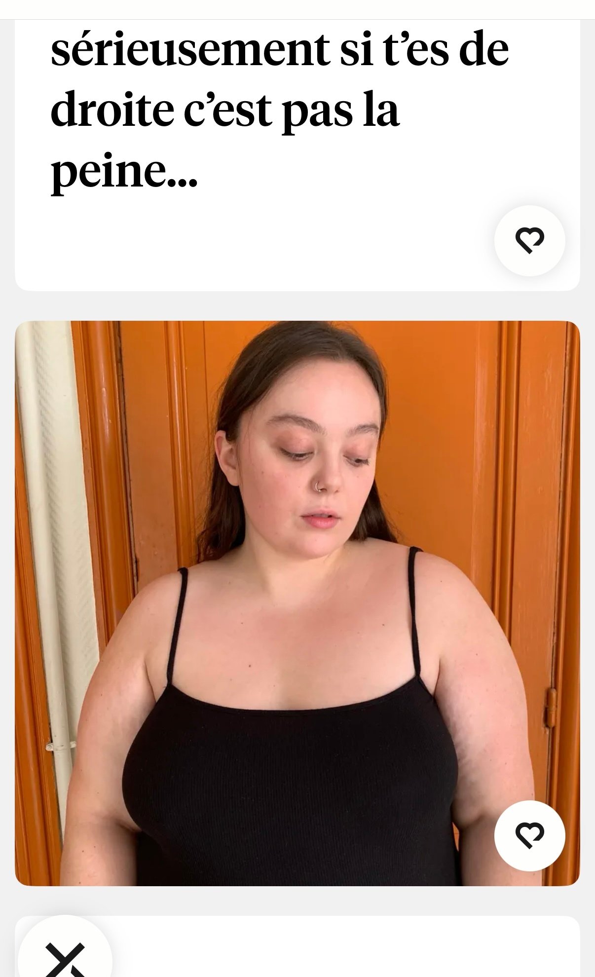 hinge tinder bumble appli rencontre conversation vide femme meuf fille magalax grosse bbw