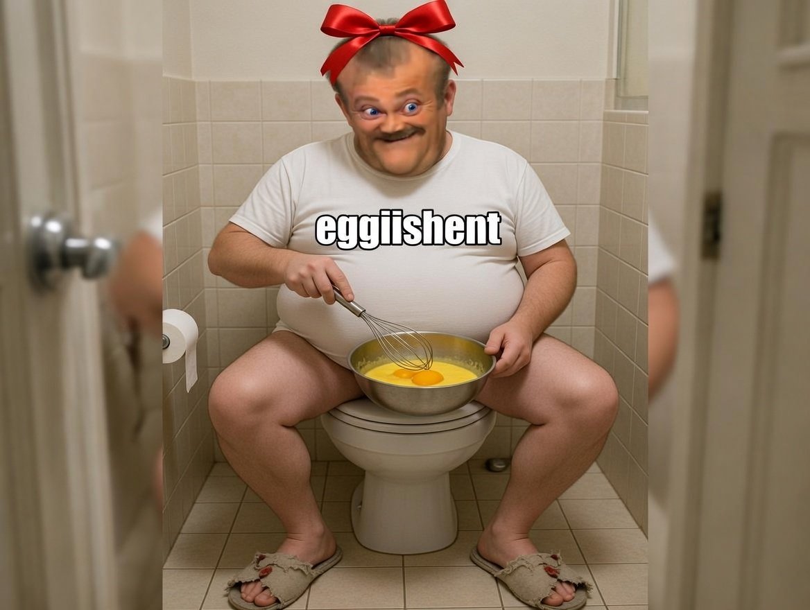 eggishfart eggish fart pet oeufe uf oeuf petoeufe wc paques chiottes chiottards cash ahiyao