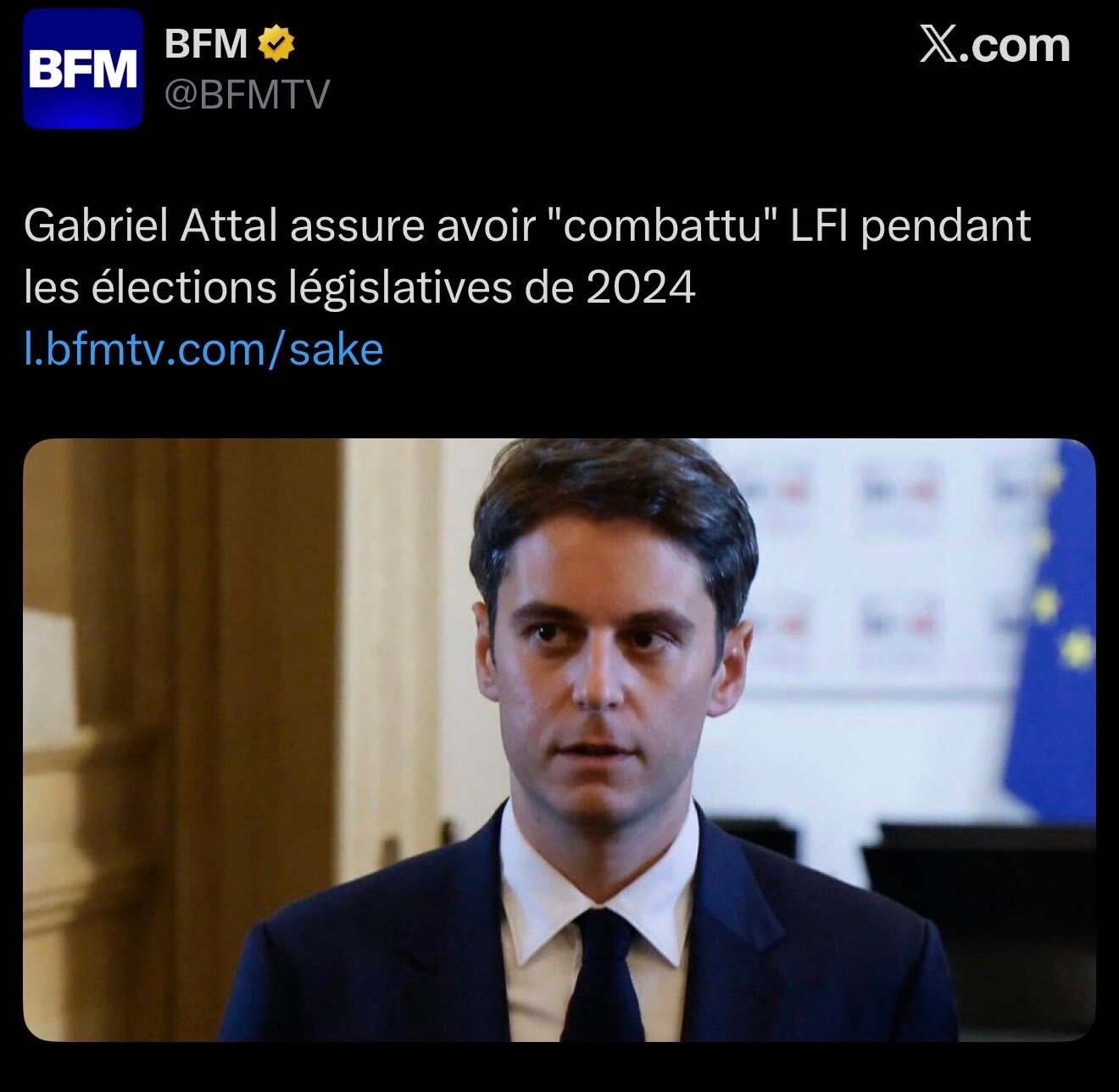 gabriel attal atal bfm lfi elections legislatives 2024 cuck gaucho