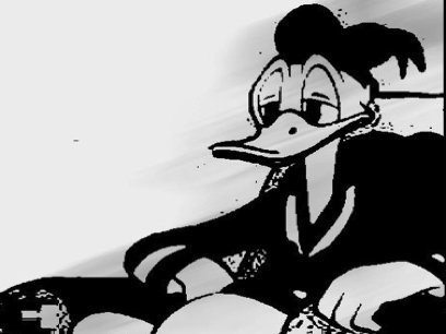 donald duck doomed noir blanc triste