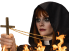 clairedearing-claire-dearing-diable-pretresse-enfer-exorcisme-exorciste-nonne-croix-religion-crucifix-malediction-eglise-feu