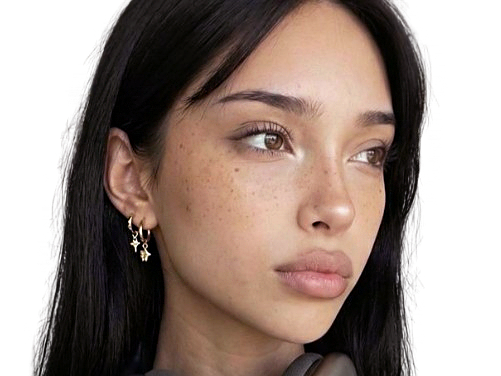 fille girl regard pensive belle casque audio