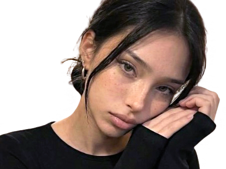 fille girl regard pensive pose attentive ennui