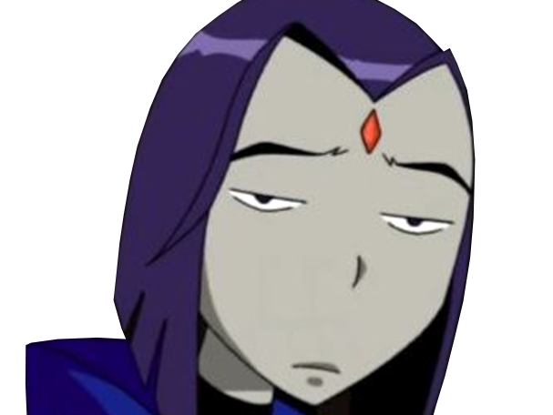 raven teen titans violet pourpre dc comics demi demone trichoporphyree indigo