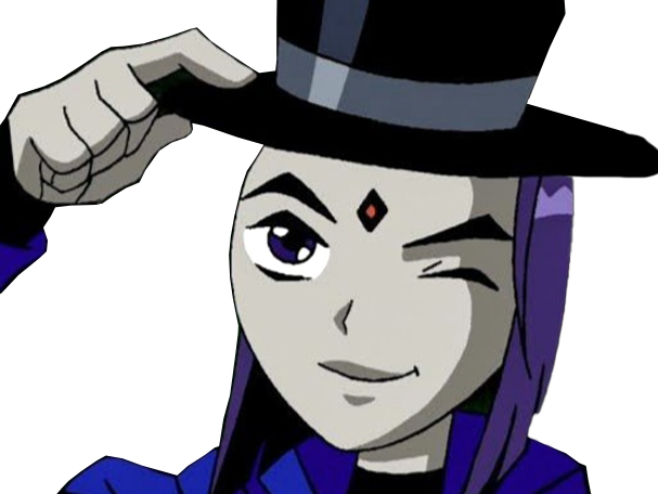 raven teen titans violet pourpre dc comics demi demone trichoporphyree indigo