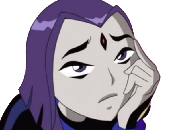 raven teen titans violet pourpre dc comics demi demone trichoporphyree indigo