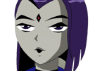 raven-teen-titans-violet-pourpre-dc-comics-demi-demone-trichoporphyree-indigo