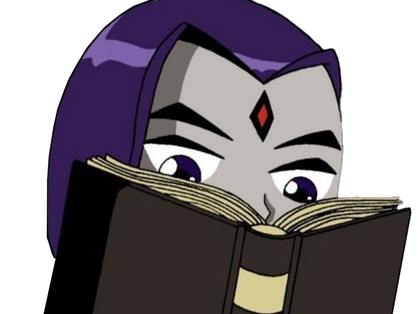 raven teen titans violet pourpre dc comics demi demone trichoporphyree indigo