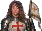 mariah-carey-cute-chevalier-croisade-armure-etandard-soldat-banniere-france-royaume-roi-royaliste-jeanne-croise