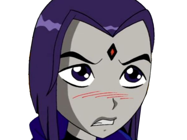 raven teen titans violet pourpre dc comics demi demone trichoporphyree indigo