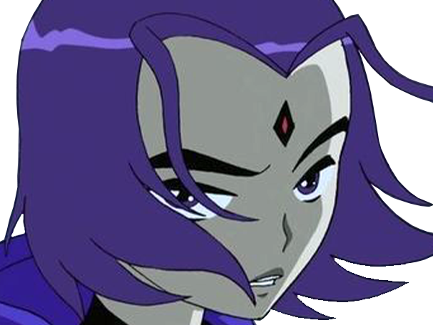 raven teen titans violet pourpre dc comics demi demone trichoporphyree indigo