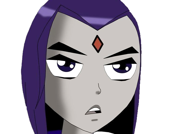 raven teen titans violet pourpre dc comics demi demone trichoporphyree indigo