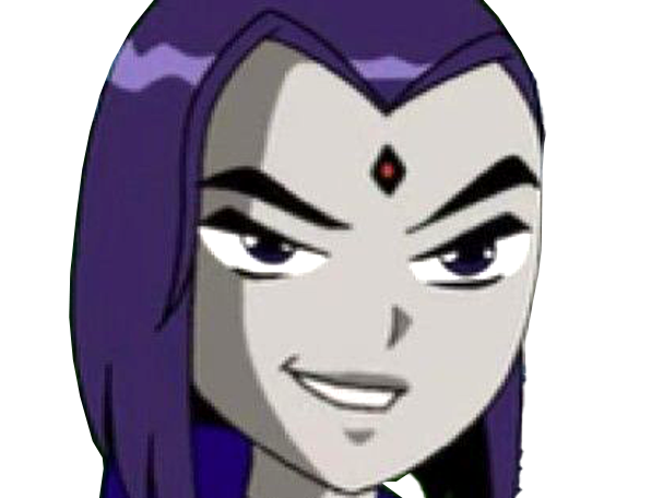 raven teen titans violet pourpre dc comics demi demone trichoporphyree indigo