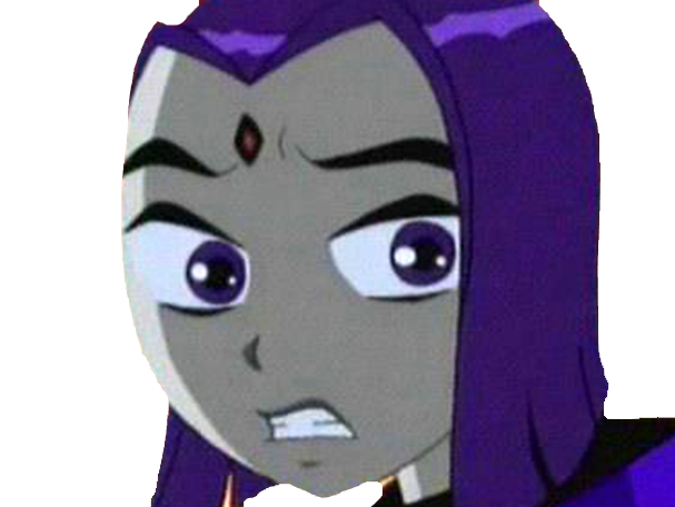 raven teen titans violet pourpre dc comics demi demone trichoporphyree indigo