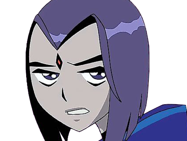 raven teen titans violet pourpre dc comics demi demone trichoporphyree indigo