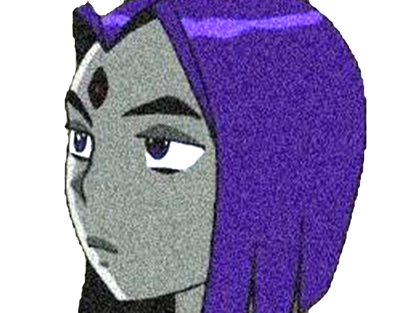 raven teen titans violet pourpre dc comics demi demone trichoporphyree indigo