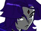 raven-teen-titans-violet-pourpre-dc-comics-demi-demone-trichoporphyree-indigo