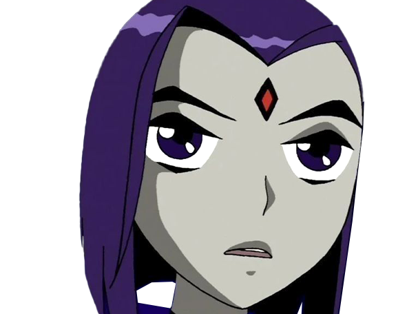 raven teen titans violet pourpre dc comics demi demone trichoporphyree indigo