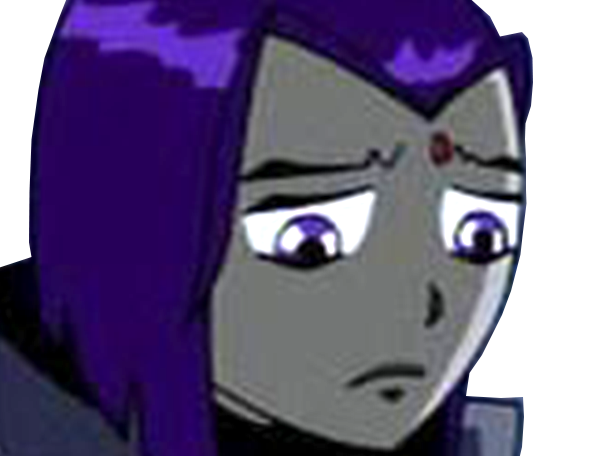 raven teen titans violet pourpre dc comics demi demone trichoporphyree indigo