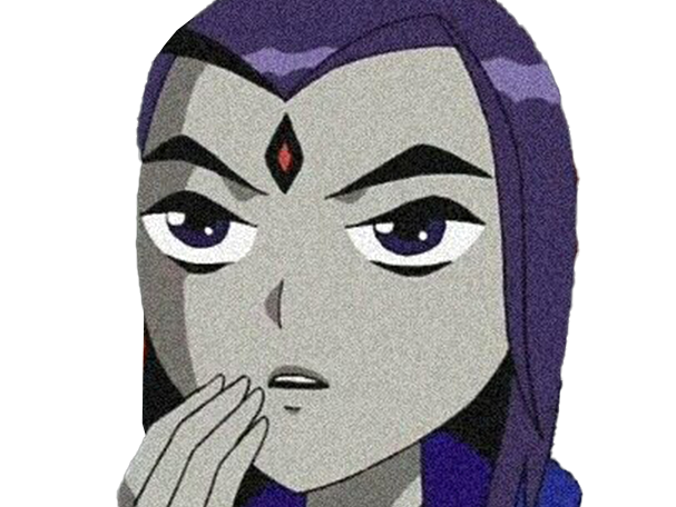 raven teen titans violet pourpre dc comics demi demone trichoporphyree indigo