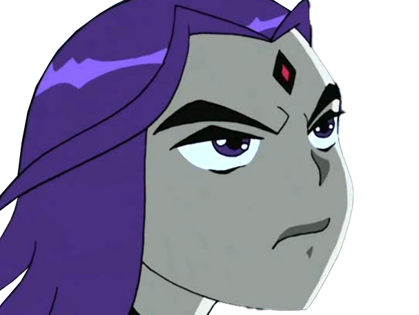 raven teen titans violet pourpre dc comics demi demone trichoporphyree indigo