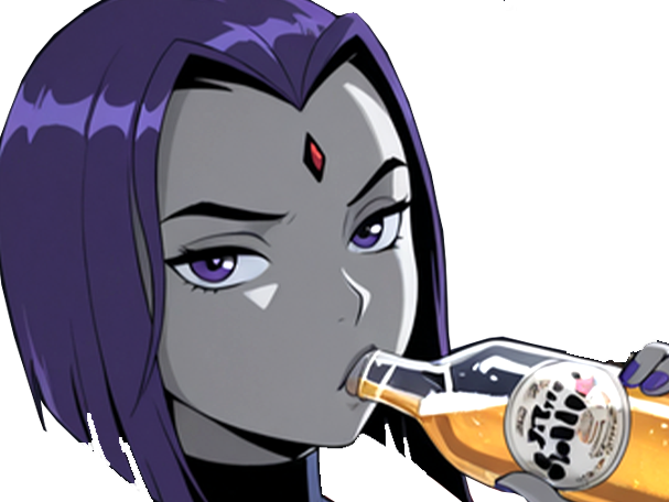 raven teen titans violet pourpre dc comics demi demone trichoporphyree indigo