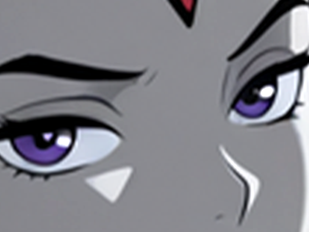 raven teen titans violet pourpre dc comics demi demone trichoporphyree indigo